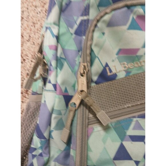 L.L.Bean Deluxe Book Pack Big  Geometric Blue Teal !! - Picture 4 of 11